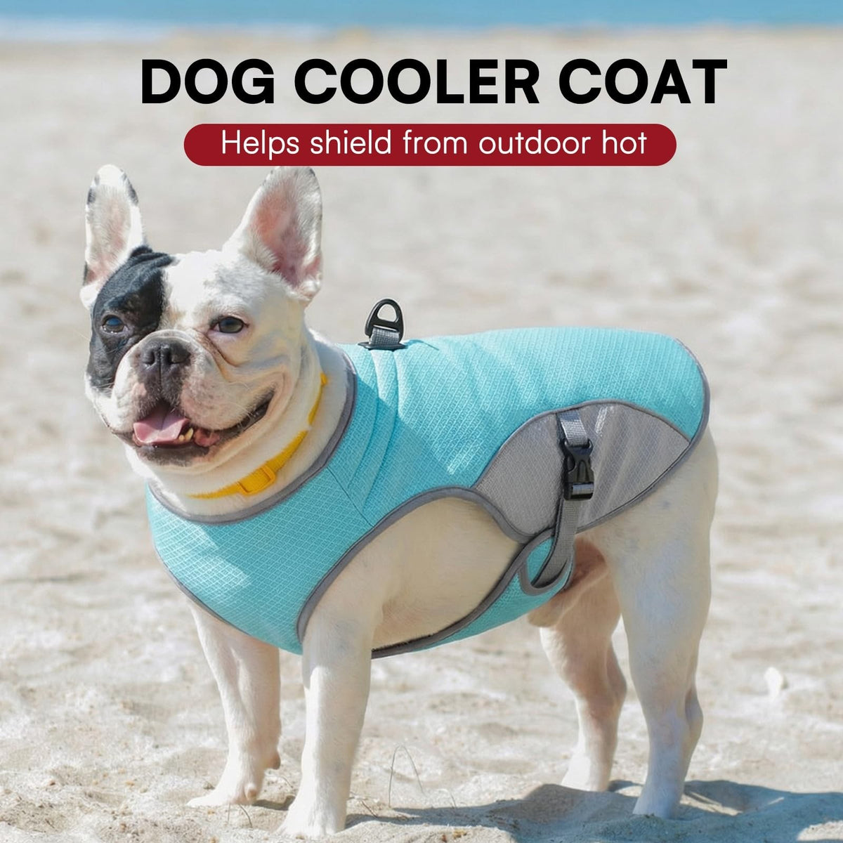 Dog Cooling Jacket For Large Dogs, Pet Cooling Vest With Mesh And D Ring,...