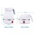 600ML Foldable Electric Kettle Portable Camping Kettle Travel Kettle Silicone
