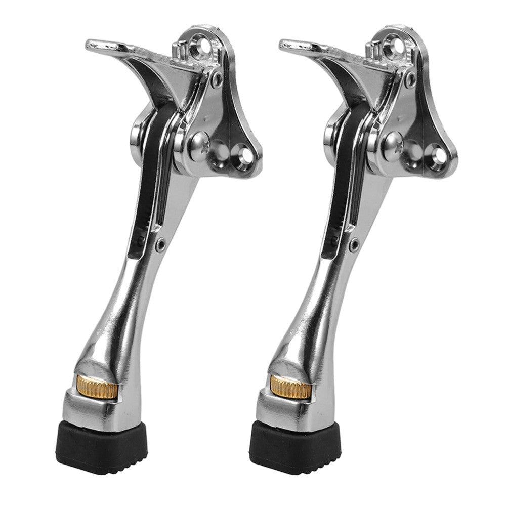 2 Pcs Automatic Door Retainer Foot Operated Stopper Bottom of Adjustable Kick