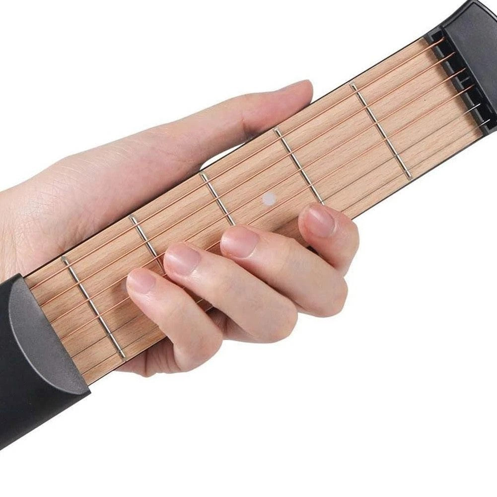 Portable Pocket Guitar 6 Fret Guitar Chord Practice Tool for Beginners Practice