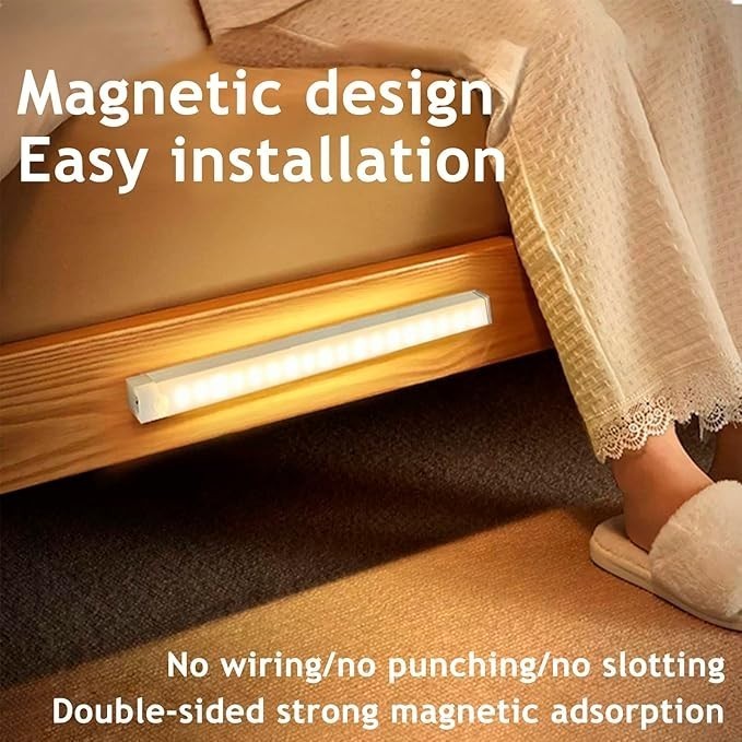 Punch-Free Smart Sensor Magnetic Rechargeable LED Lights Sensor Light Indoor