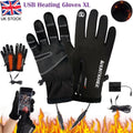 1 Pair USB Heated Gloves for Men & Women, Touchscreen Winter Warm Heated Gloves