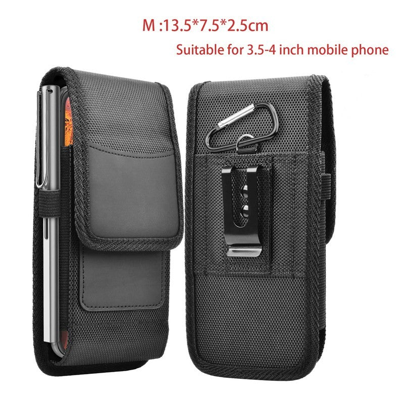 Nylon Mobile Phone Bag Belt Waist Bag Clip Pouch Case For iPhone Universal