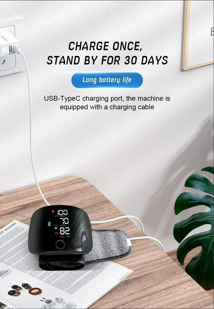 Automatic Blood Pressure Monitor Electronic BP Machine with Pulse Rate