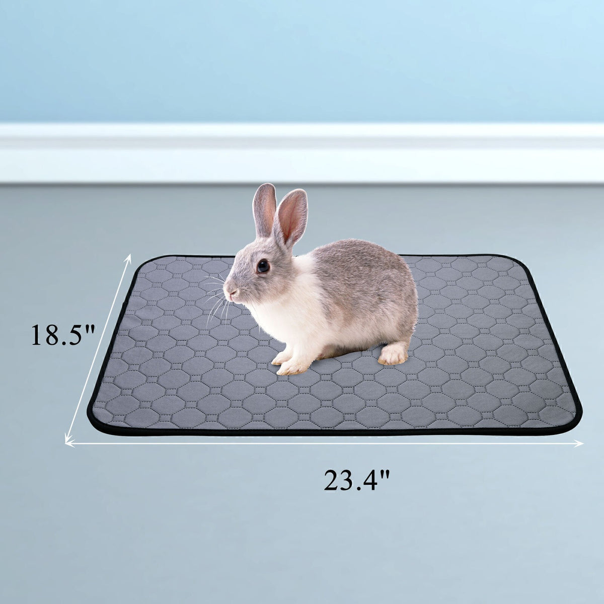 2Pcs Washable Non-Slip Guinea Pig Cage Liner–Reusable Pet Bed Pad for Animals