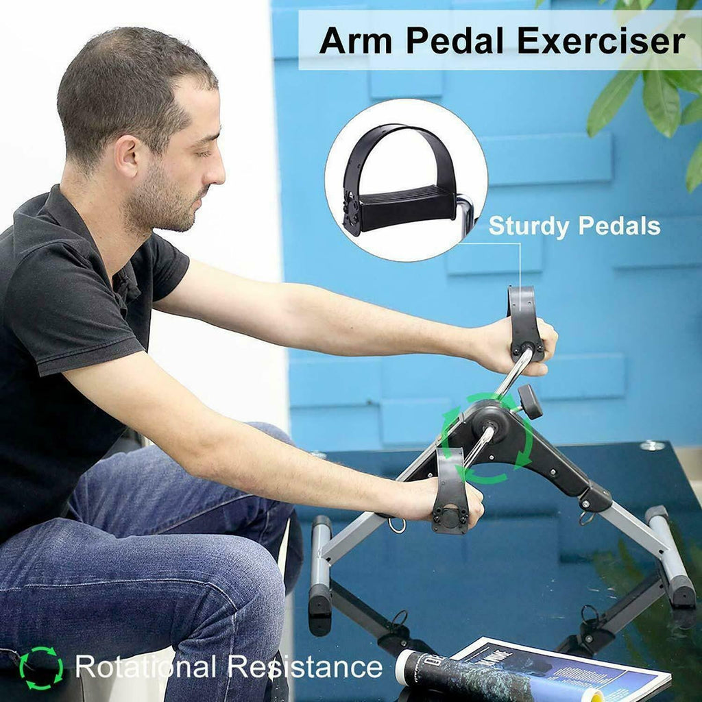 Mini Foldable Folding Exercise Bike for home use pedal sit down LCD Log calories
