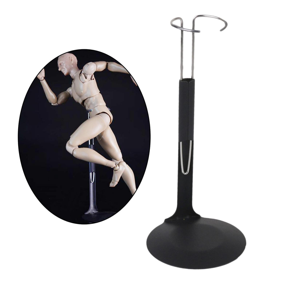 10pcs 1:6 Display Stand Action Man Soldier Dolls Model Bracket +Ring-Type