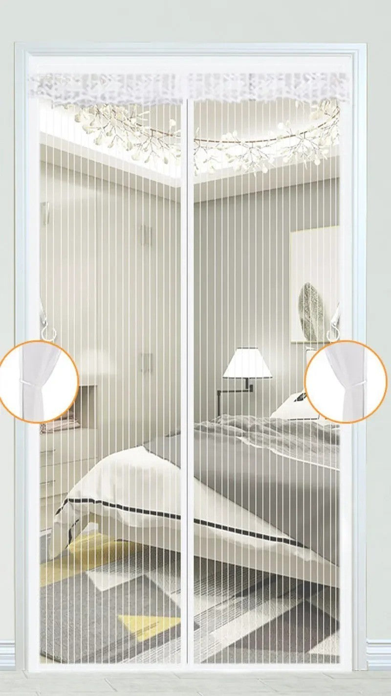 Magic Curtain Door Mesh Magnetic Fastening Mosquito Fly Bug Insect Net Screen UK