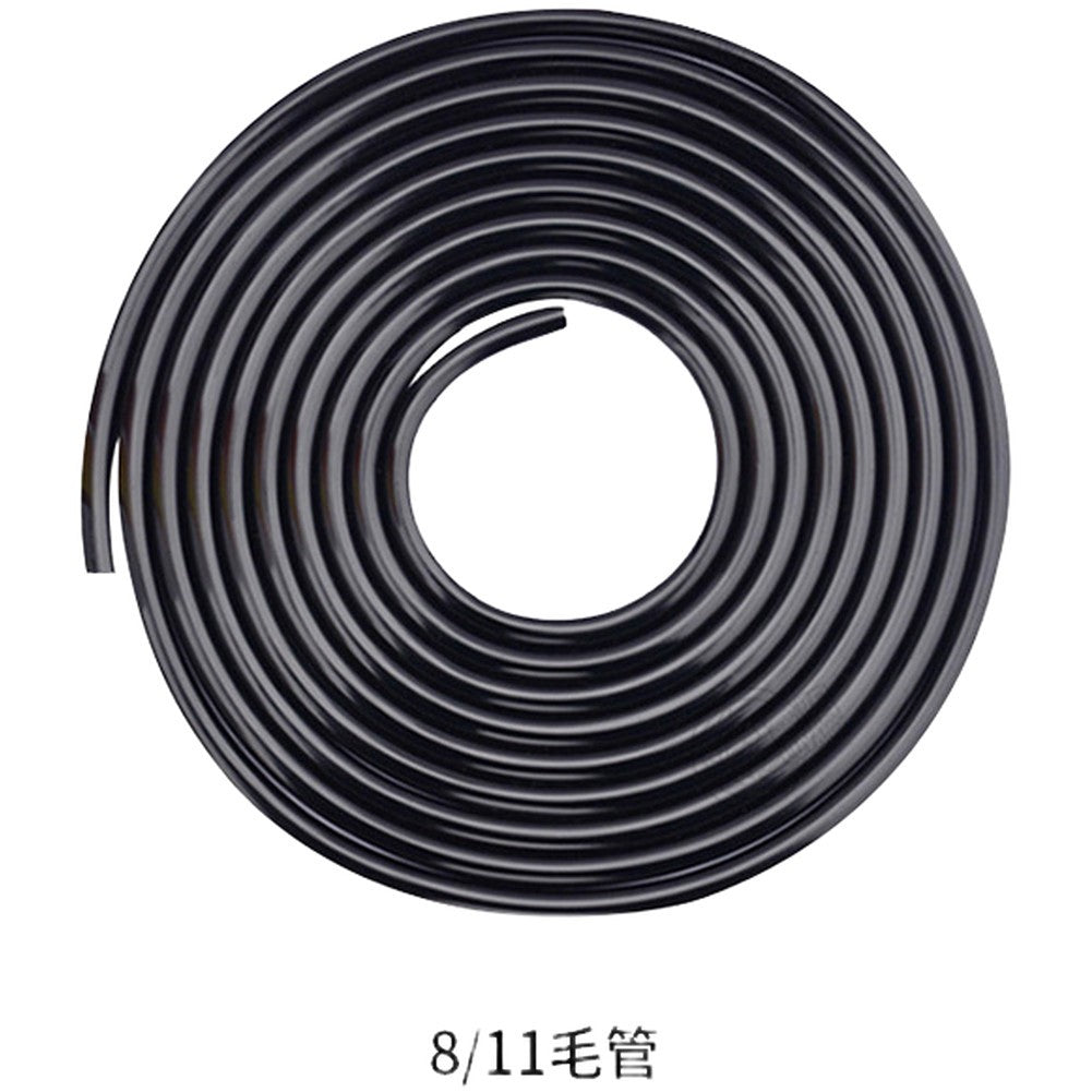 8mm 11mm PVC Irrigation Tubing Black 10 Meter Length for Outdoor Farming Use.*
