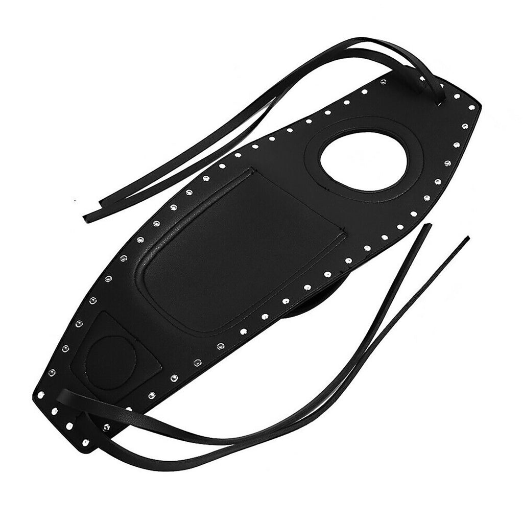 Fuel Gas Tank Pouch Bag Tank Pad Cover For Harley Sportster XL883 XL1200 Black