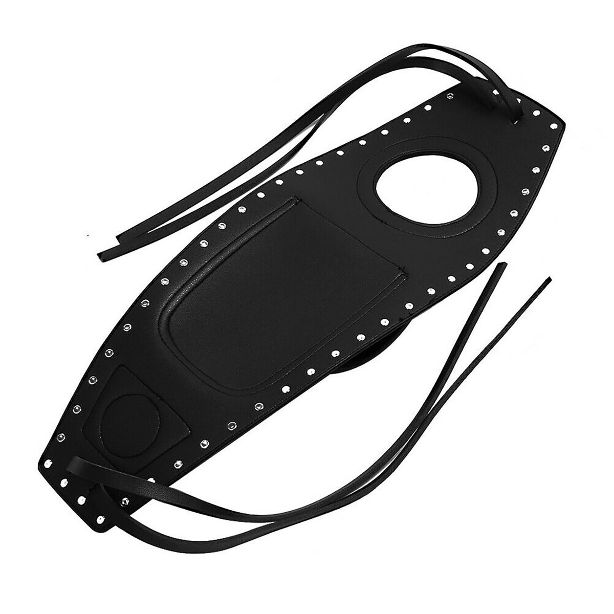 Fuel Gas Tank Pouch Bag Tank Pad Cover For Harley Sportster XL883 XL1200 Black