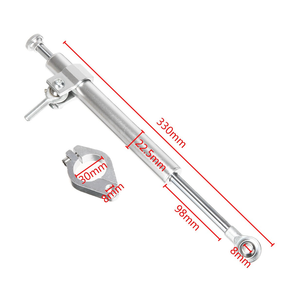 330mm Motorcycle Steering Damper Fork Linear Stabilizer Reversed Safety Control