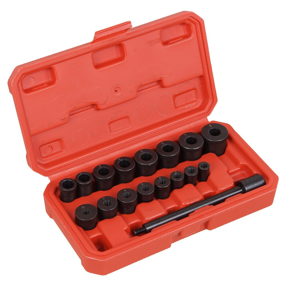 Clutch Alignment 17PCS Tool Kit Hand Bearing Transmission Tool with a Red Case