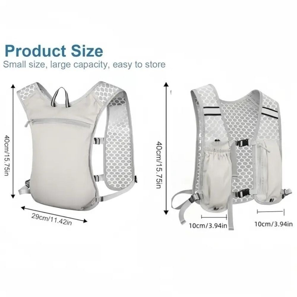 Light Weight Running Vest With Phone Holder Reflective Outdoor Cycling Hiking