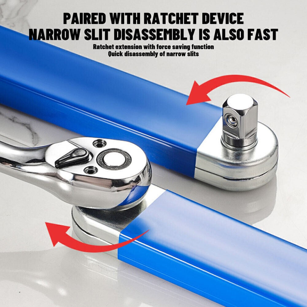 Offset Extension Wrench Set: Ratchet Spanner,Wrench Extender & Adapter Socket.UK