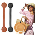 2pcs Hat Clip for Travel on Bags, Magnetic Hat Holder Hands, Black/Brown