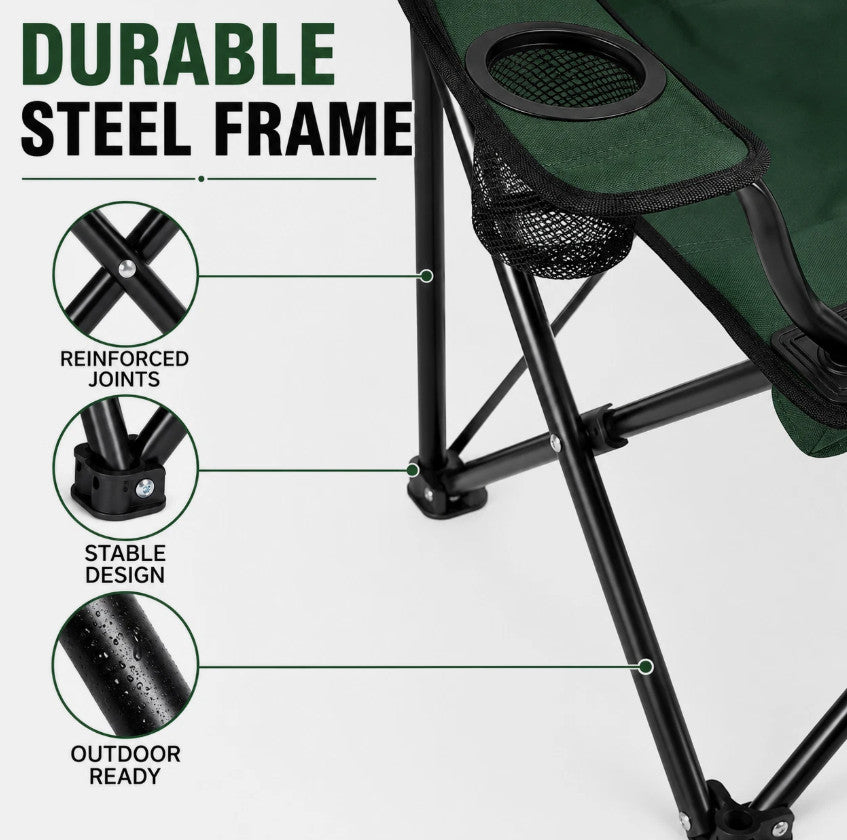 2*Camping Chairs Portable Folding Lightweight Outdoor Garden Beach Picnic Chair