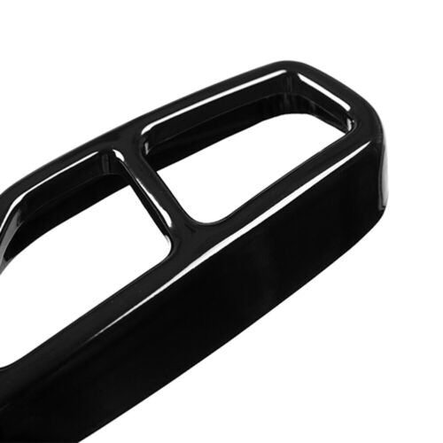 Glossy Black Exhaust Pipe Muffler Cover Trims Set for BMW 5 Series G30 2017-2018