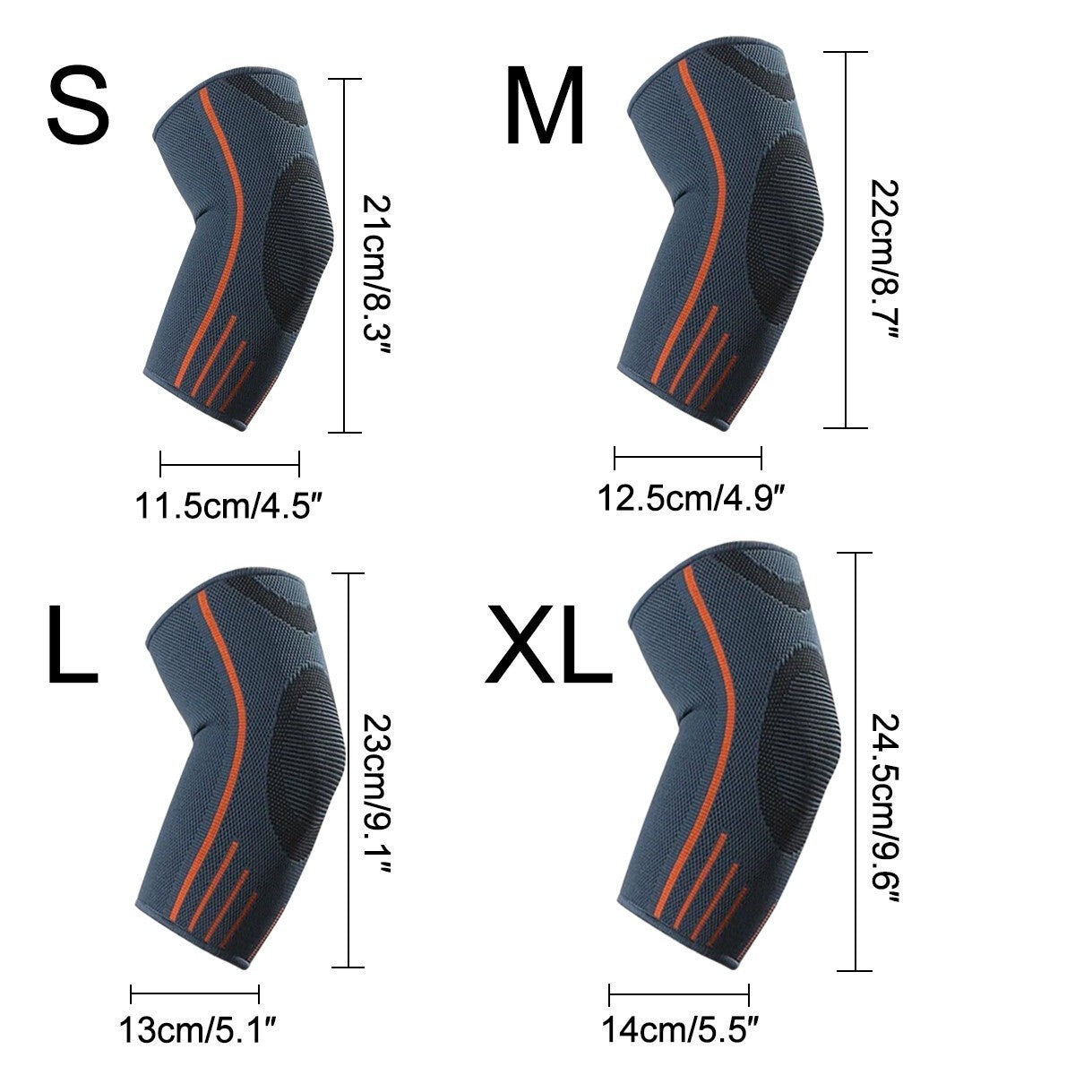 2X Elbow Support | Brace Compression Sleeve Arm for Arthritis Relief Sports Gym