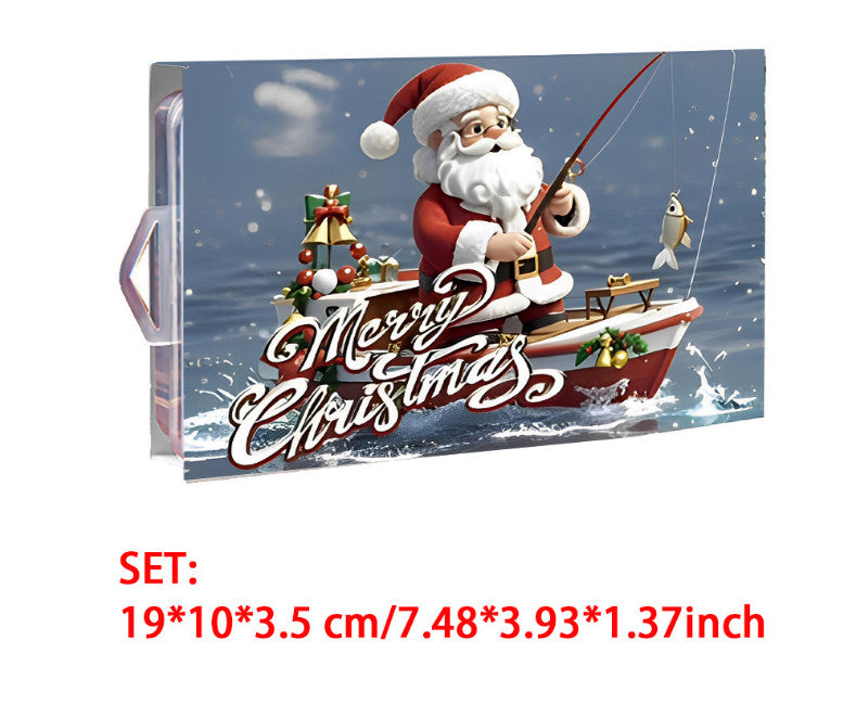2026 Christmas Fishing Advent Calendar 24 Days Fishing Lure Countdown Calendar