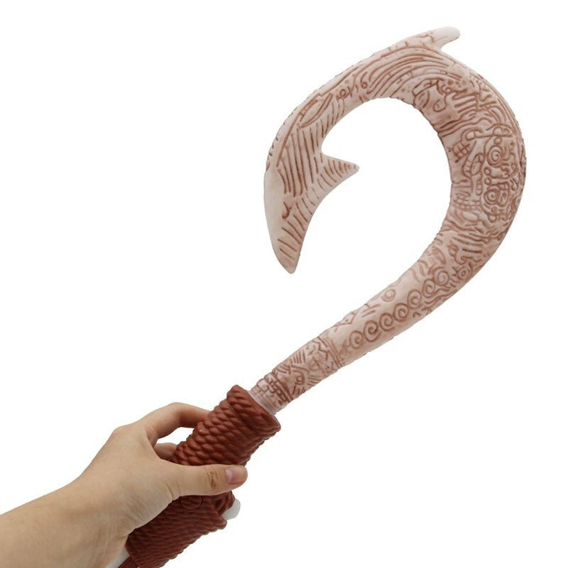 Ocean Adventure Fish Hook Knife Figure Toys W/Light Cosplay Maui Weapon