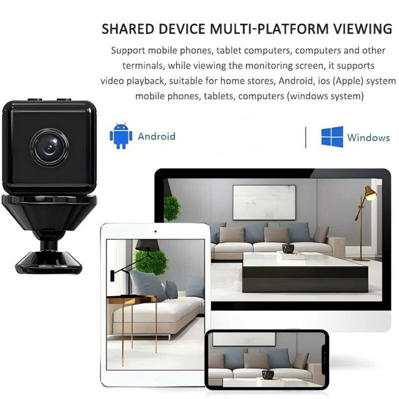WiFi 4K Mini IP Camera 1080P HD Night Vision Wireless Home Security Cam