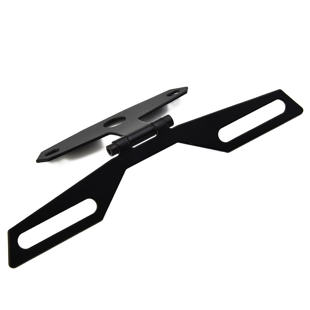 Motorbike Folding License Plate Tail Light  License Number Plate Bracket Holder