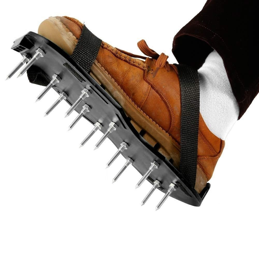 1 Pairs of Nail Spiked Aeration Shoes 20 mm Studded Soles Spikes Screed Flooring