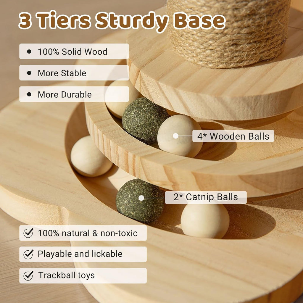 Tall Cat Scratching Post Cats Tree Scratcher Kitten Scratch Post Play Track Ball