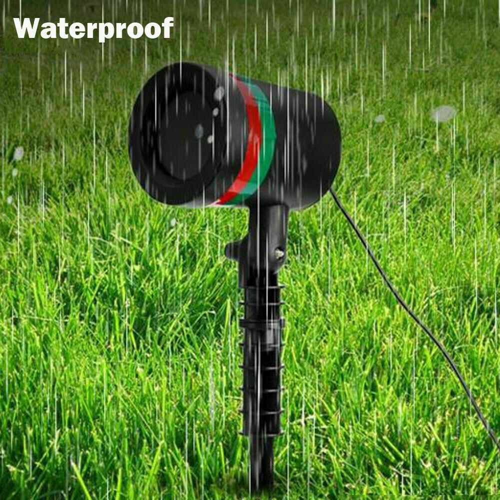 Christmas Moving Laser LED Projector Light Xmas Party Outdoor Landscape Lamp UK