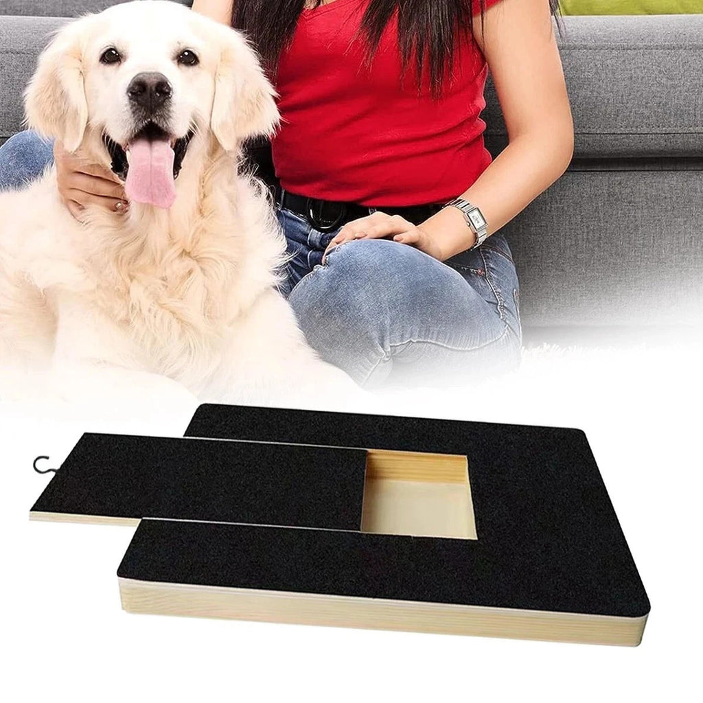 Dog Nail Scratch Board with Treat Box Pet Nail File Training Pad For All Dogs