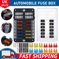 12-way chip fuse box bracket distribution board car marine fuse set 12V24V UK