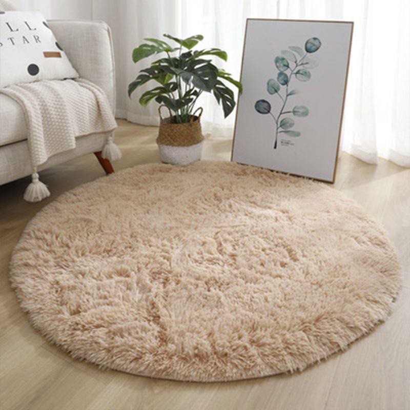 Circle Round Shaggy Rug Living Room Bedroom Carpet Fluffy Rugs Anti Slip Mats