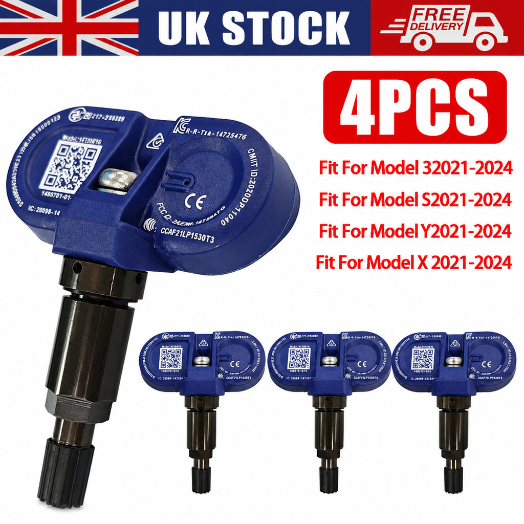 4Pcs Bluetooth TPMS Tire Pressure Sensor 1490701-01-C For Tesla Model 3 S X Y
