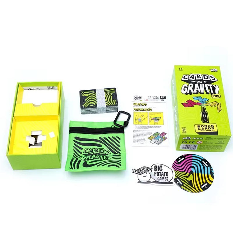 Cards vs. Gravity Pro The Gravity Defying Card-Balancing Game 2-8 Players Family