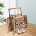 Large Capacity Wooden Jewelry Box Jewelry Organizer Drawers