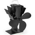Heat Powered Stove Fan For Wood Logs Burner Fireplace Quiet 4 Blades