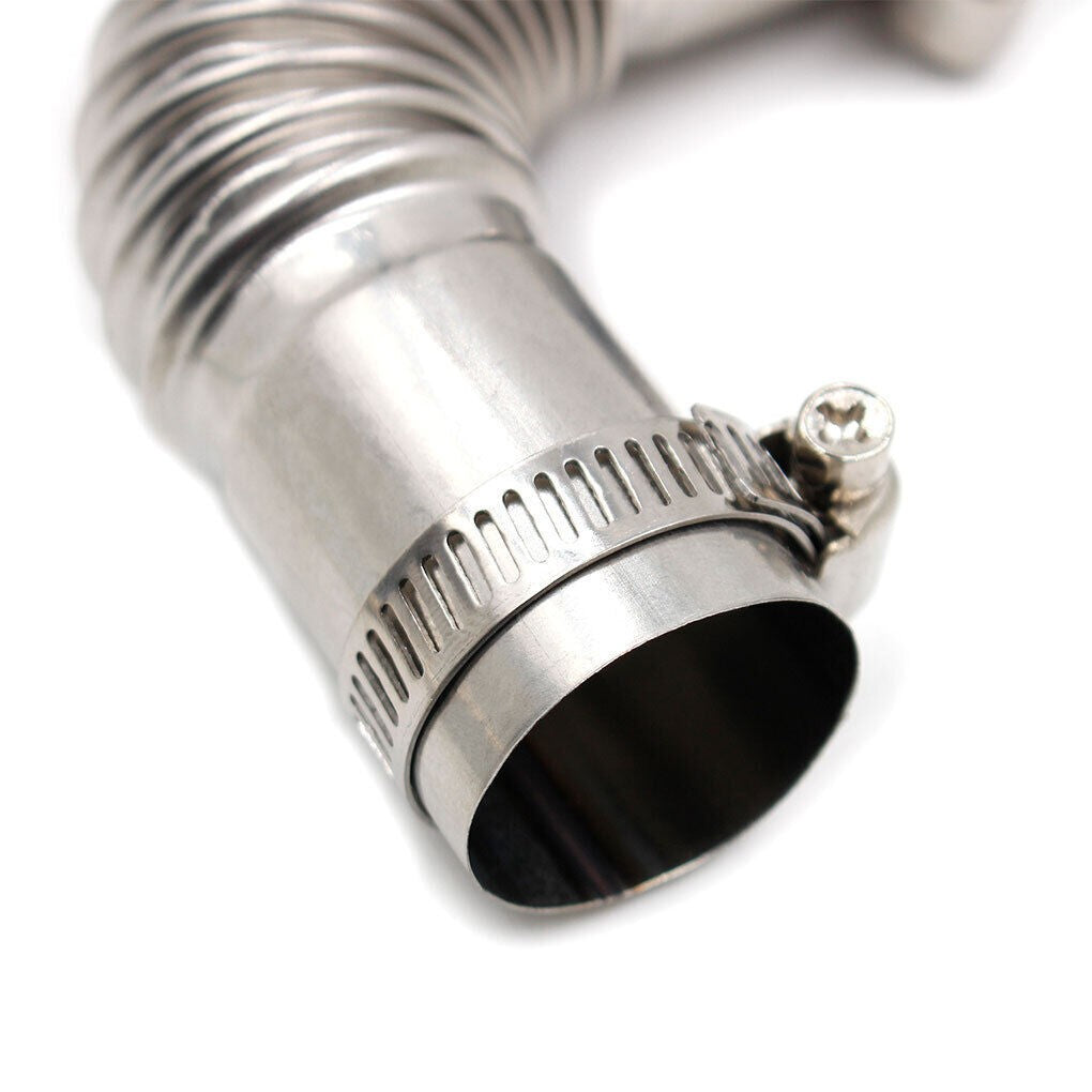 24mm Elbow Pipe Air Diesel Heater Exhaust Connector w/Clamps For Diesel Heater