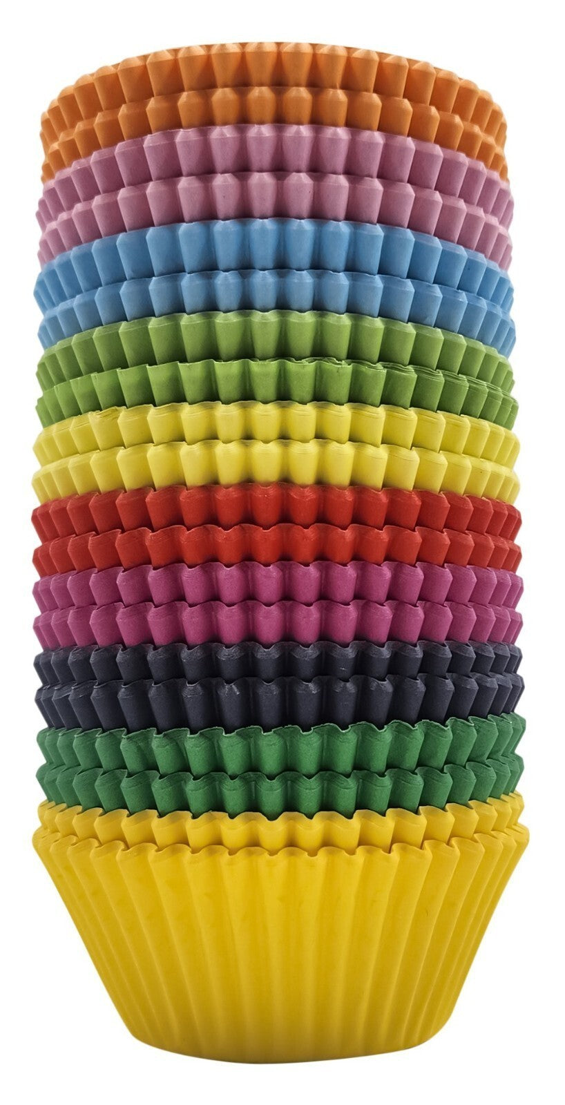 100 Mixed Colours Cupcake Cases Baking Muffin Cake Standard Size Bulk Pack