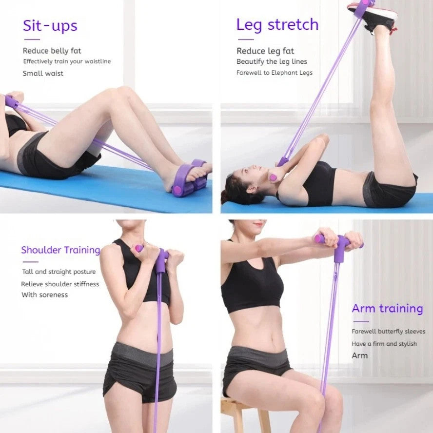 Resistance Bands for Full Body Workout – Portable Exercise Bands with Handles