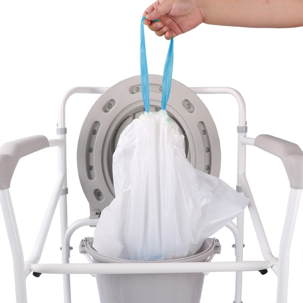 Pack of 40 Commode Liners with Absorbent Pad Odorless Disposable Bags Universal