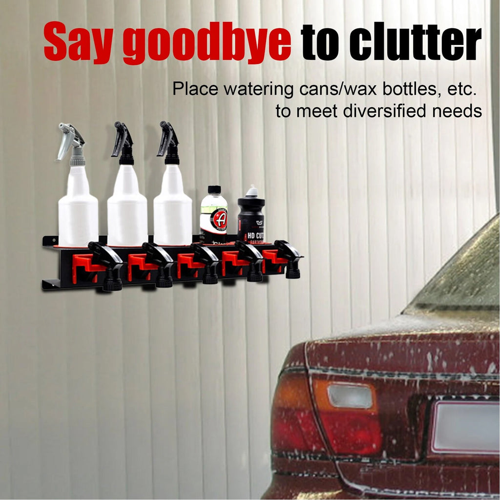 Spray Bottle Storage Rack Wall Mounted Pickup Can Holder Accessories For Garage