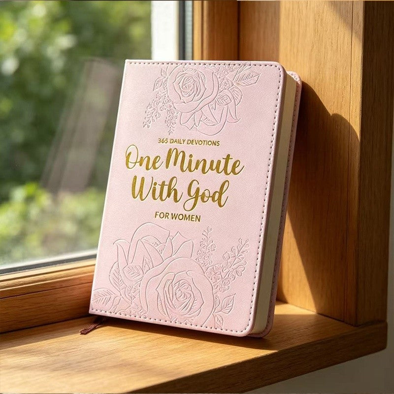 One Minute With God for Women 365 Daily Devotions PU Leather Flexcover Gift Book