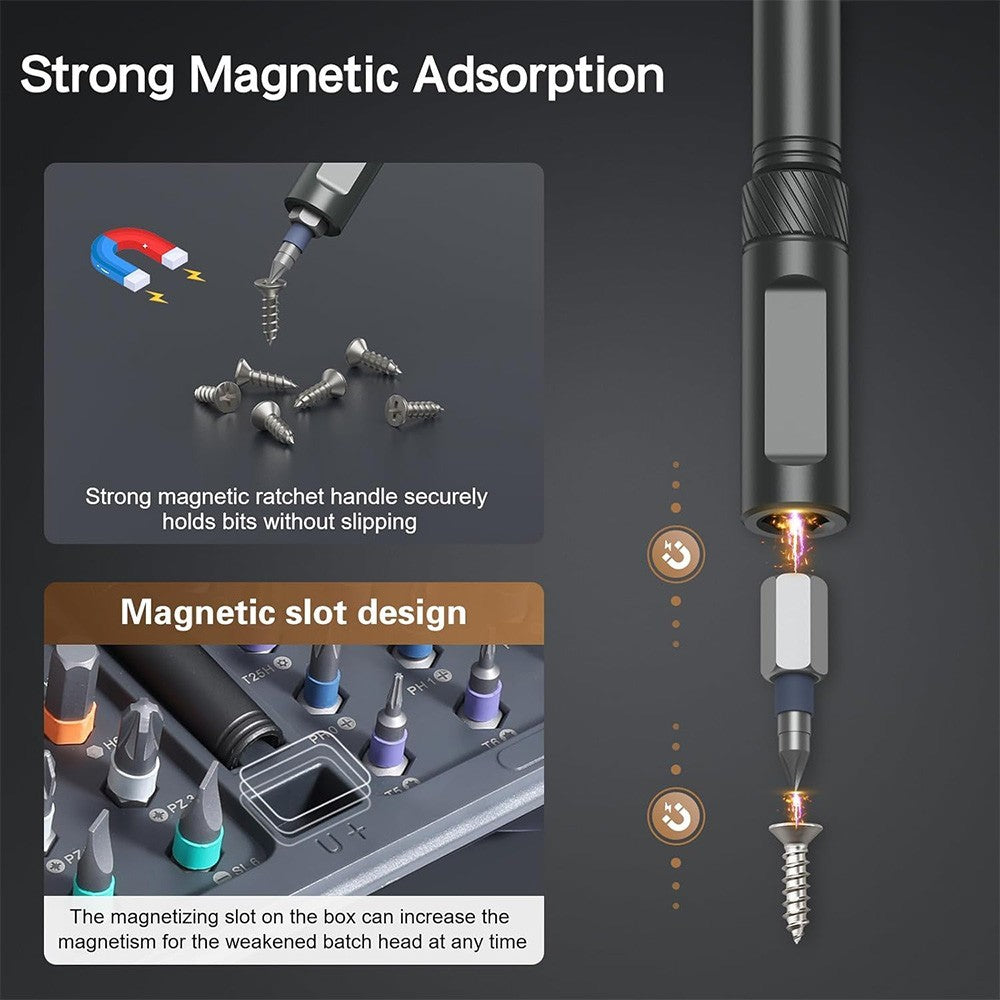 42/24 in 1 Magnetic Screwdriver Set Ratchet Screwdriver Kit for Home DIY Repairs