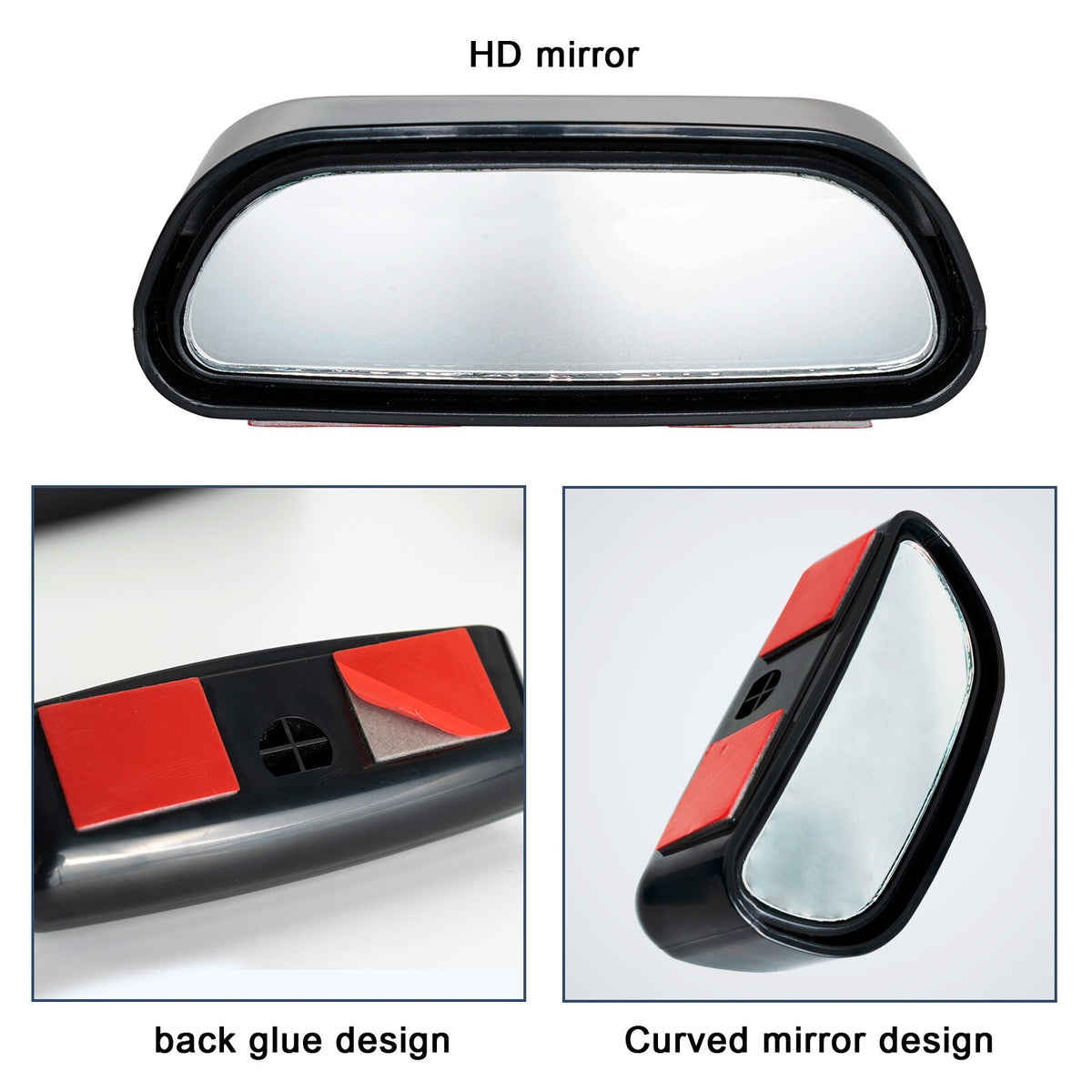 Universal Car Rear View Blind Spot Mirror Wide Angle Safety Auxiliary Mirror