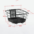 Front Bike Basket Slotted Holes Bike Wire Basket Rounded Corners
