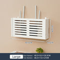 Wifi Router Shelf Storage Box Wall Mounted Cable Wire Hanging Bracket Organizer