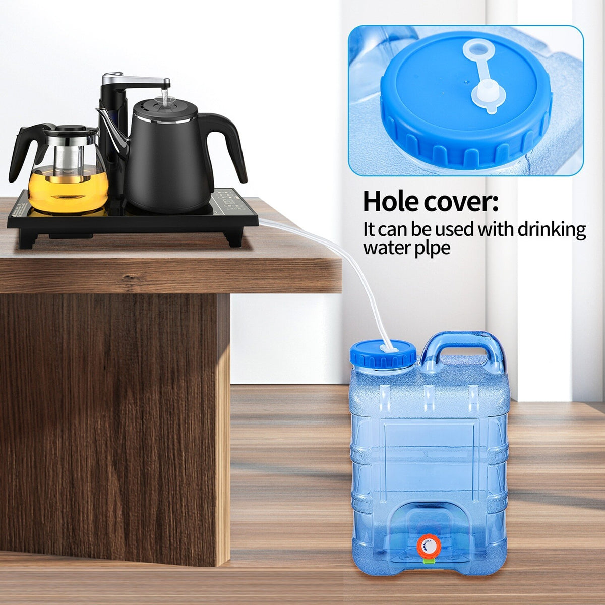 Camping Hiking Carry Tank Container Storage 5-20L Drinking Water Bottle Bucket