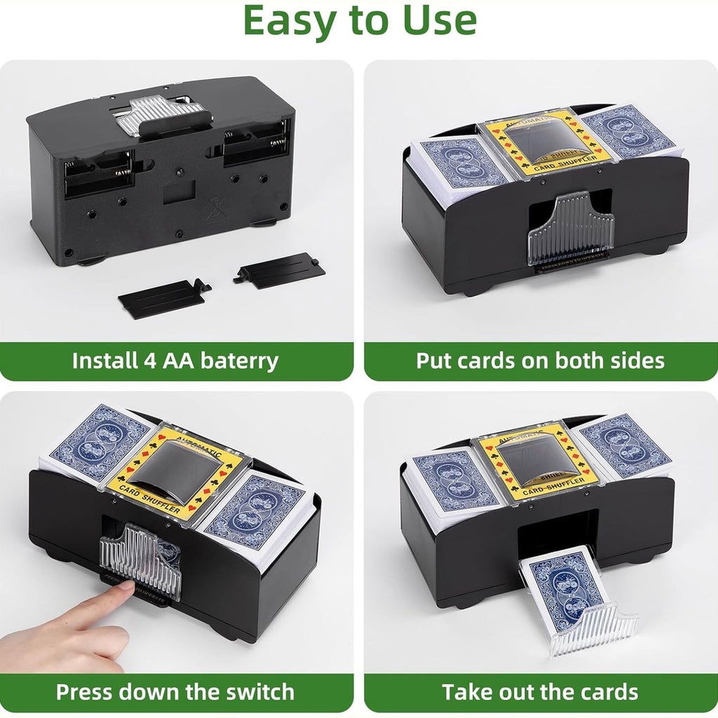 Deck Automatic Cards Shuffler Electronic Casino Poker Card Shuffling Machine