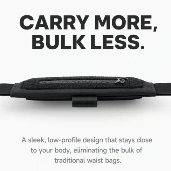 Slim Belt Wallet — Zero Bulk For Your Everyday Carry,Concealed Retractable